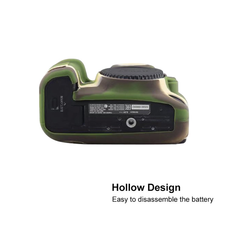 For Canon EOS 6D Mark II Soft Silicone Protective Case (Camouflage) - Protective Case by PMC TechLife | Online Shopping South Africa | PMC TechLife | Buy Now Pay Later Mobicred