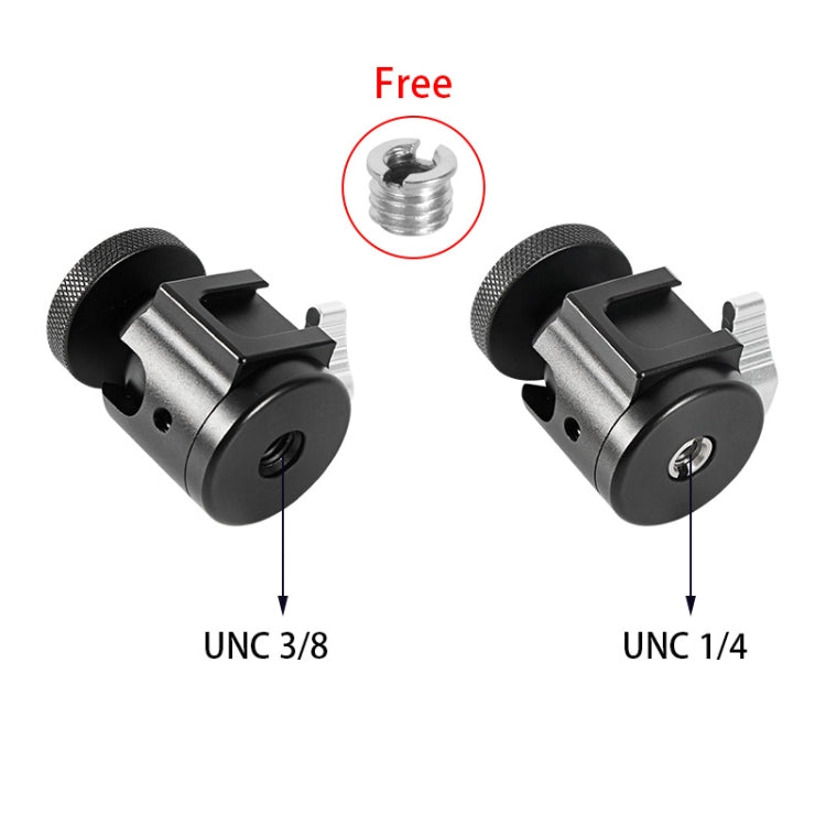 BEXIN HK25 Aluminum Alloy Cold Shoe Tripod Adapter Ball Head (Black) - Tripod Heads by BEXIN | Online Shopping South Africa | PMC TechLife | Buy Now Pay Later Mobicred