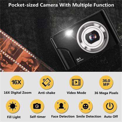 DC311 2.4 inch 36MP 16X Zoom 2.7K Full HD Digital Camera Children Card Camera, UK Plug (Green) - Children Cameras by PMC Jewellery | Online Shopping South Africa | PMC Jewellery | Buy Now Pay Later Mobicred