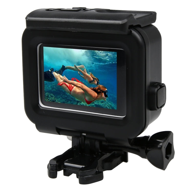 2 in 1 for GoPro HERO5 Touch Screen Back Cover + 45m Waterproof Housing Protective Case(No Need to Disassemble Lens When Installed) with Buckle Basic Mount & Lead Screw(Black) - Waterproof Cases by PMC Jewellery | Online Shopping South Africa | PMC Jewellery | Buy Now Pay Later Mobicred