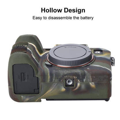 Soft Silicone Protective Case for Sony A7 IV (Camouflage) - Protective Case by PMC Jewellery | Online Shopping South Africa | PMC Jewellery