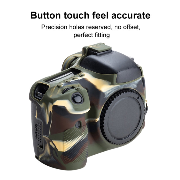 Soft Silicone Protective Case for Canon EOS 7D (Camouflage) - Protective Case by PMC TechLife | Online Shopping South Africa | PMC TechLife | Buy Now Pay Later Mobicred