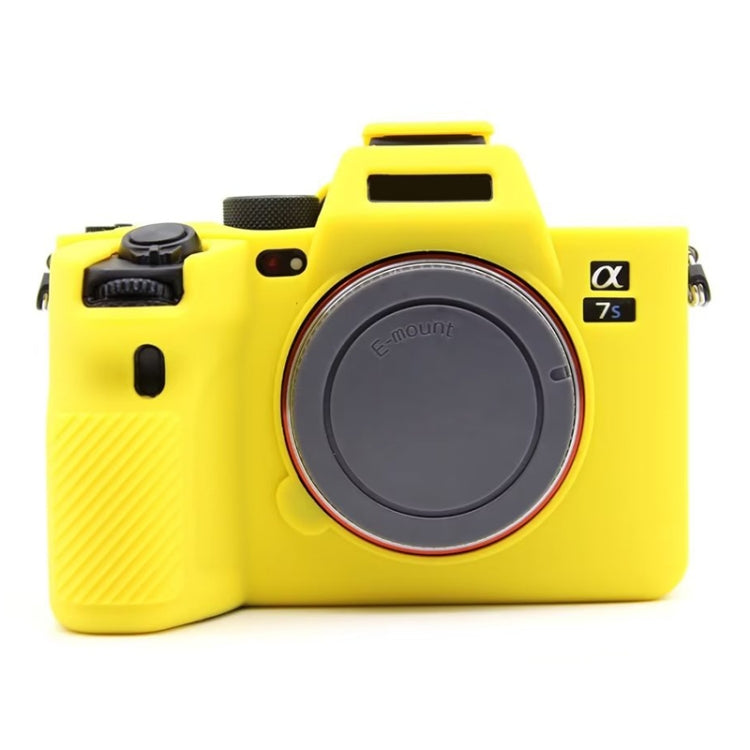 For Sony  A7S III / A7S3 Soft Silicone Protective Case(Yellow) - Protective Case by PMC TechLife | Online Shopping South Africa | PMC TechLife | Buy Now Pay Later Mobicred