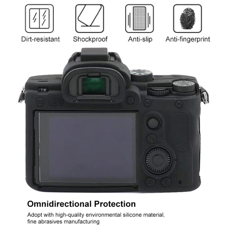 For Sony  A7S III / A7S3 Soft Silicone Protective Case(Yellow) - Protective Case by PMC TechLife | Online Shopping South Africa | PMC TechLife | Buy Now Pay Later Mobicred