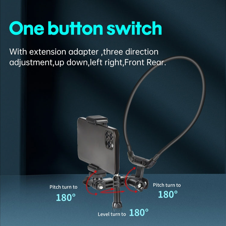 STARTRC Hands Free Lazy Wearable Neck Camera Holder FPV Vlog POV Mount (Black) - Holder by STARTRC | Online Shopping South Africa | PMC TechLife | Buy Now Pay Later Mobicred