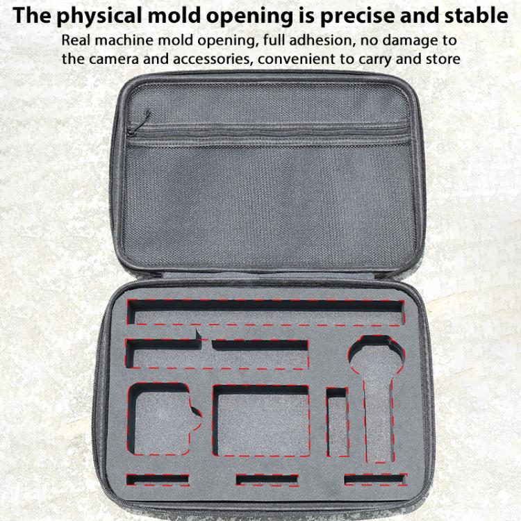For Insta360 X4 / X5 Carrying Case Portable Storage Bag, Size:33.4 x 24 x 6.7cm (Grey) - free shipping - PMC TechLife - Order now!