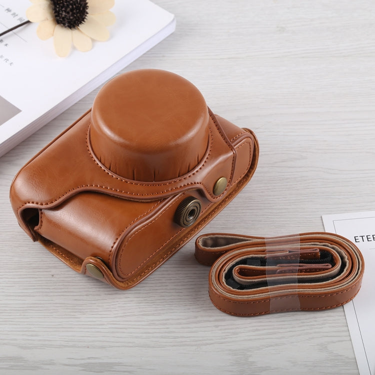 Full Body Camera PU Leather Case Bag with Strap for Fujifilm X100F (Brown) - free shipping - PMC TechLife - Order now!