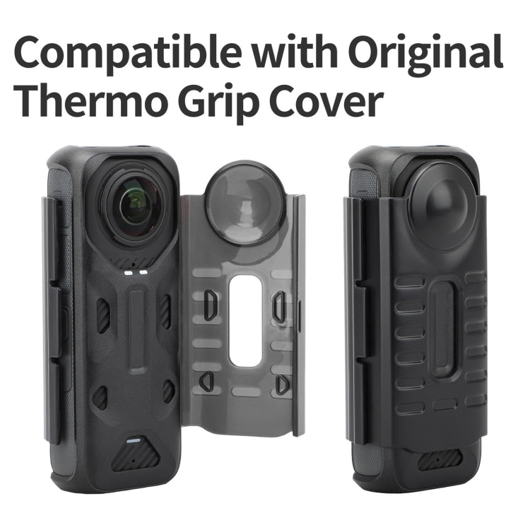 For Insta360 X4 Sunnylife Integrated Lens Screen Protective Cover (Transparent Black) - Case & Bags by Sunnylife | Online Shopping South Africa | PMC TechLife | Buy Now Pay Later Mobicred