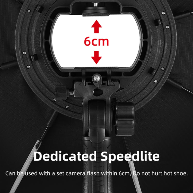 TRIOPO KS55 55cm Speedlite Flash Octagon Parabolic Softbox Diffuser with Bracket Mount Handle - free shipping - PMC TechLife - Order now!