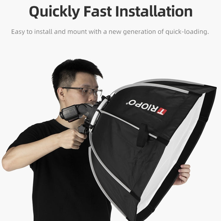 TRIOPO KS55 55cm Speedlite Flash Octagon Parabolic Softbox Diffuser with Bracket Mount Handle - free shipping - PMC TechLife - Order now!