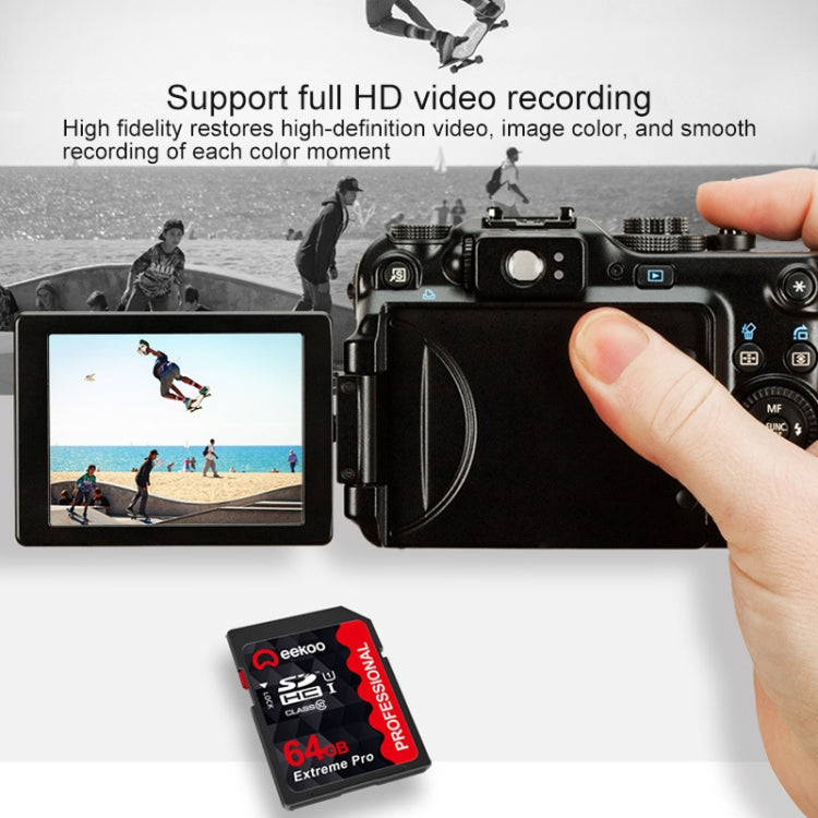 eekoo 64GB High Speed Class 10 SD Memory Card for All Digital Devices with SD Card Slot - SD Card by eekoo | Online Shopping South Africa | PMC Jewellery | Buy Now Pay Later Mobicred