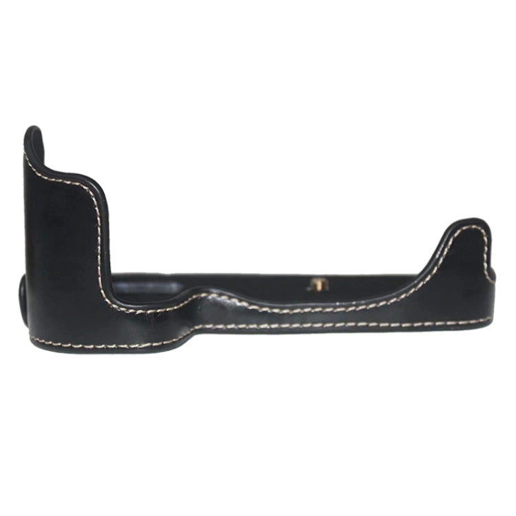 1/4 inch Thread PU Leather Camera Half Case Base for Canon EOS 80D / 70D(Black) - Half Case by PMC TechLife | Online Shopping South Africa | PMC TechLife | Buy Now Pay Later Mobicred