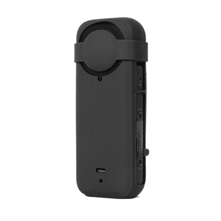 For Insta360 X4 Silicone Protective Case with Lens Cover (Black) - Case & Bags by PMC Jewellery | Online Shopping South Africa | PMC Jewellery | Buy Now Pay Later Mobicred