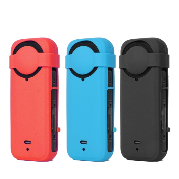 For Insta360 X4 Silicone Protective Case with Lens Cover (Black) - Case & Bags by PMC TechLife | Online Shopping South Africa | PMC TechLife | Buy Now Pay Later Mobicred