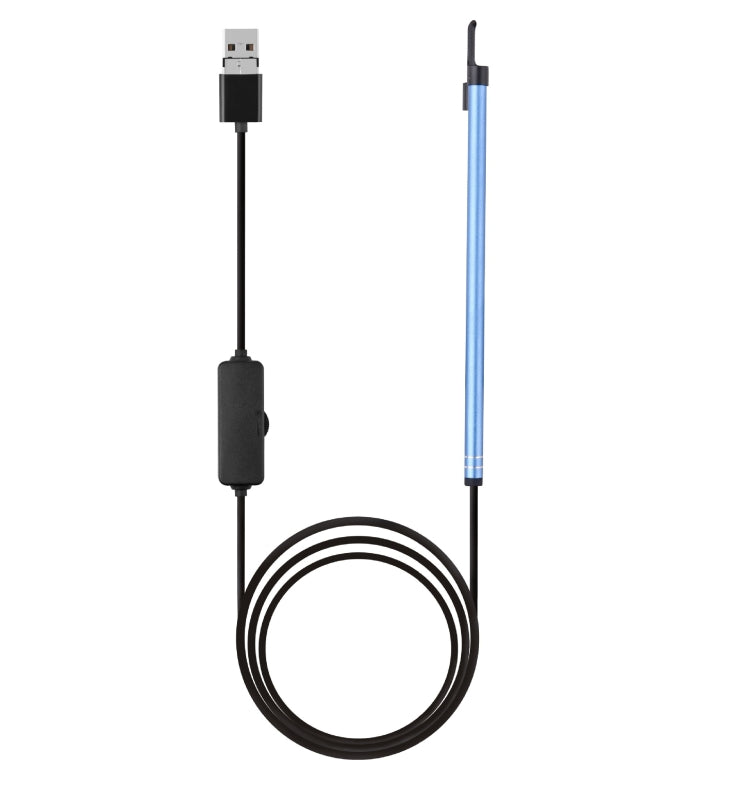 2 in 1 USB HD Visual Earwax Clean Tool Endoscope Borescope with LED Lights & Wifi, Cable length: 2m (Blue) -  by PMC Jewellery | Online Shopping South Africa | PMC Jewellery | Buy Now Pay Later Mobicred