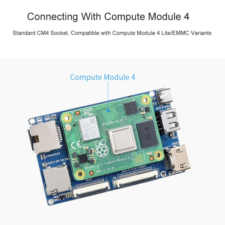 Waveshare Binocular Camera Base Board with Interface Expander for Raspberry Pi Compute Module 4 - Modules Expansions Accessories by WAVESHARE | Online Shopping South Africa | PMC Jewellery | Buy Now Pay Later Mobicred