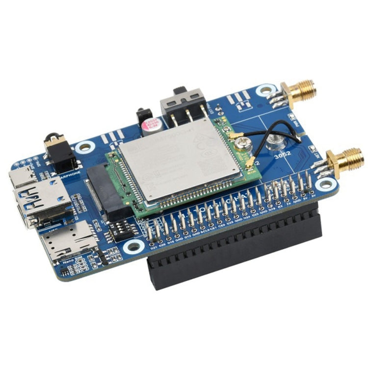 Waveshare SIM7600G-H M.2 4G HAT LTE CAT4 High Speed GNSS Global Band Module for Raspberry Pi - LCD & LED Display Module by WAVESHARE | Online Shopping South Africa | PMC Jewellery | Buy Now Pay Later Mobicred