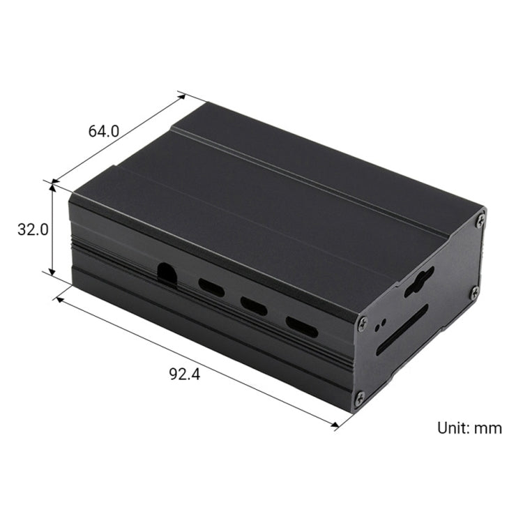 Waveshare Aluminum Chamfered Design Case for Raspberry Pi 4B - Other Accessories by WAVESHARE | Online Shopping South Africa | PMC Jewellery | Buy Now Pay Later Mobicred