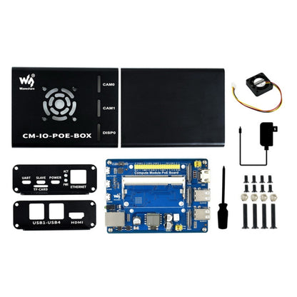 Waveshare Mini-Computer for Raspberry Pi CM(UK Plug) - Mini PC Accessories by PMC Jewellery | Online Shopping South Africa | PMC Jewellery | Buy Now Pay Later Mobicred