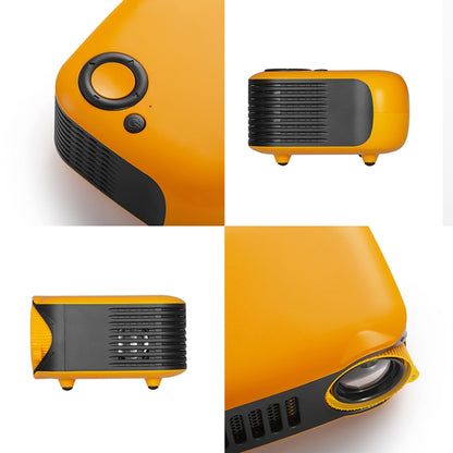 A2000 1080P Mini Portable Smart Projector Children Projector, EU Plug(Yellow) - Mini Projector by PMC Jewellery | Online Shopping South Africa | PMC Jewellery | Buy Now Pay Later Mobicred