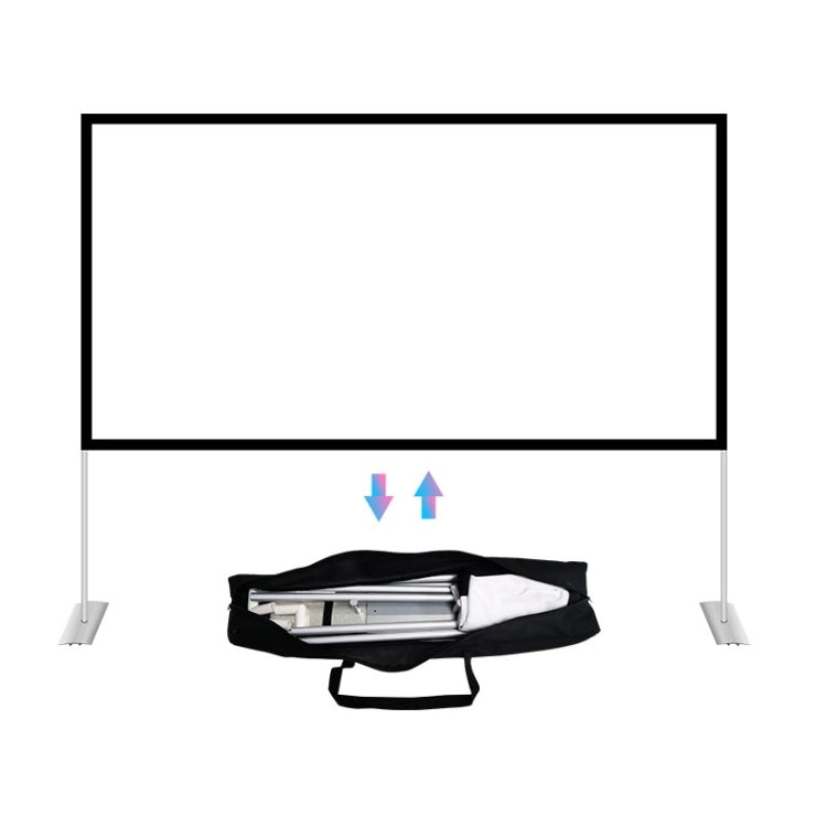 Outdoor Bracket Folding Polyester Projector Film Curtain, Size:84 inch (16:9) - free shipping - PMC Jewellery - Order now!