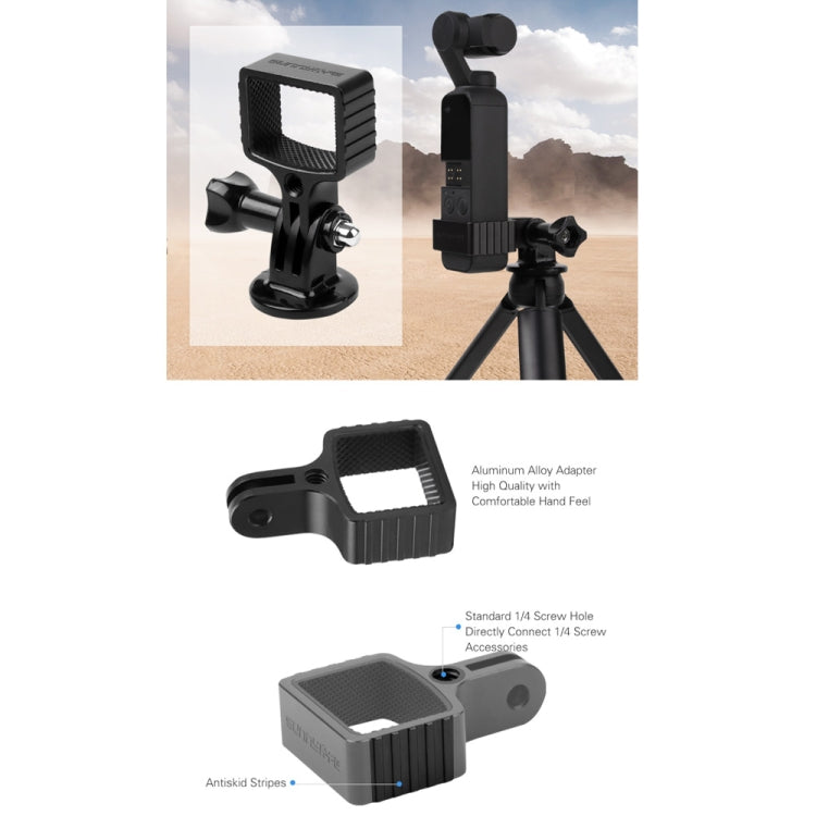 Sunnylife OP-Q9193 Metal Adapter + Tripod for DJI OSMO Pocket - Mount & Holder by Sunnylife | Online Shopping South Africa | PMC Jewellery | Buy Now Pay Later Mobicred