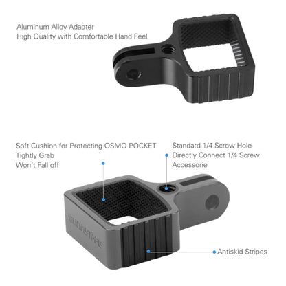 Sunnylife OP-Q9196 Metal Adapter + Bag Clip for DJI OSMO Pocket - Chest & Head Belt by Sunnylife | Online Shopping South Africa | PMC Jewellery | Buy Now Pay Later Mobicred