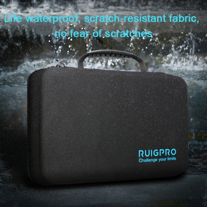 RUIGPRO Shockproof Waterproof Portable Case Box for DJI Osmo Action, Size: 33.5cm x 22.7cm x 6.3cm(Black) -  by RUIGPRO | Online Shopping South Africa | PMC Jewellery | Buy Now Pay Later Mobicred