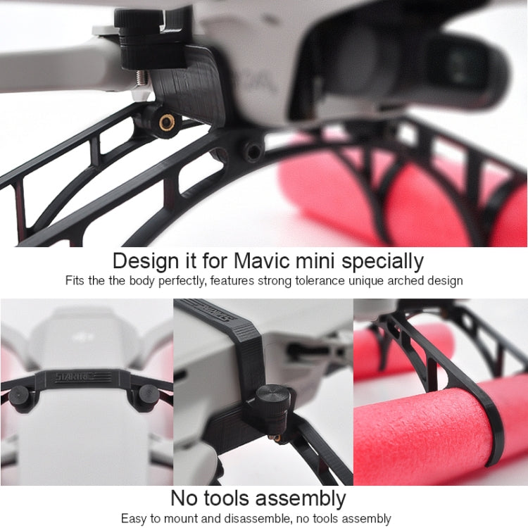 STARTRC Buoyancy Rod Absorbing Height Extender Landing Bracket for DJI Mavic 2 mini(Black Red) - free shipping - PMC TechLife - Order now!