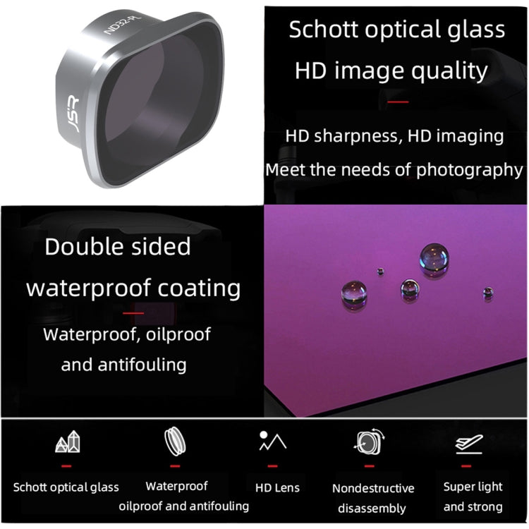 JSR KS ND32PL Lens Filter for DJI FPV, Aluminum Alloy Frame - free shipping - PMC TechLife - Order now!