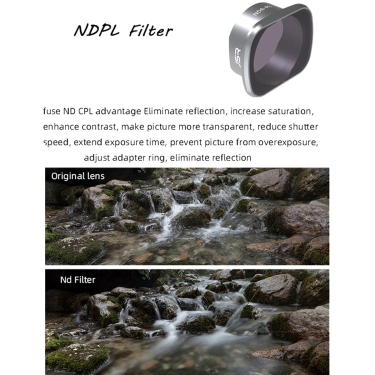 JSR KS ND32PL Lens Filter for DJI FPV, Aluminum Alloy Frame - free shipping - PMC TechLife - Order now!