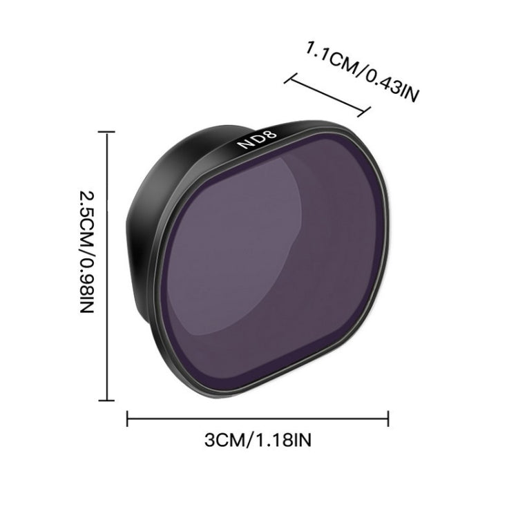 RCSTQ ND8 Drone Lens Filter for DJI FPV - Lens Accessories by RCSTQ | Online Shopping South Africa | PMC Jewellery | Buy Now Pay Later Mobicred