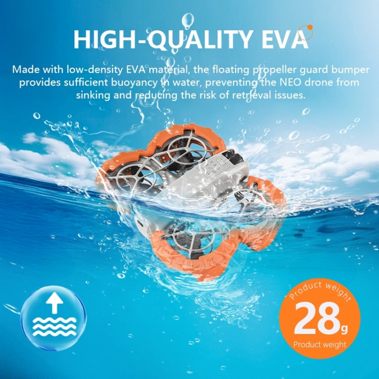 For DJI Neo STARTRC Light Anti-Sink Floating Propeller Guard Bumper (Orange) - free shipping - PMC TechLife - Order now!