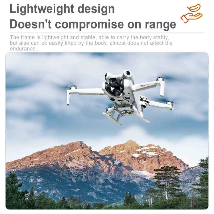 For DJI Mini 4 Pro STARTRC LED Light Folding Heightened Landing Gear Training Rack (Grey) - Other by STARTRC | Online Shopping South Africa | PMC Jewellery | Buy Now Pay Later Mobicred