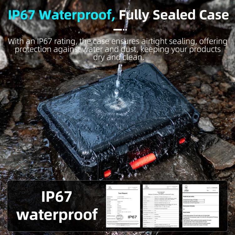 For DJI Flip STARTRC Waterproof ABS Suitcase Storage Box (Black) - free shipping - PMC TechLife - Order now!