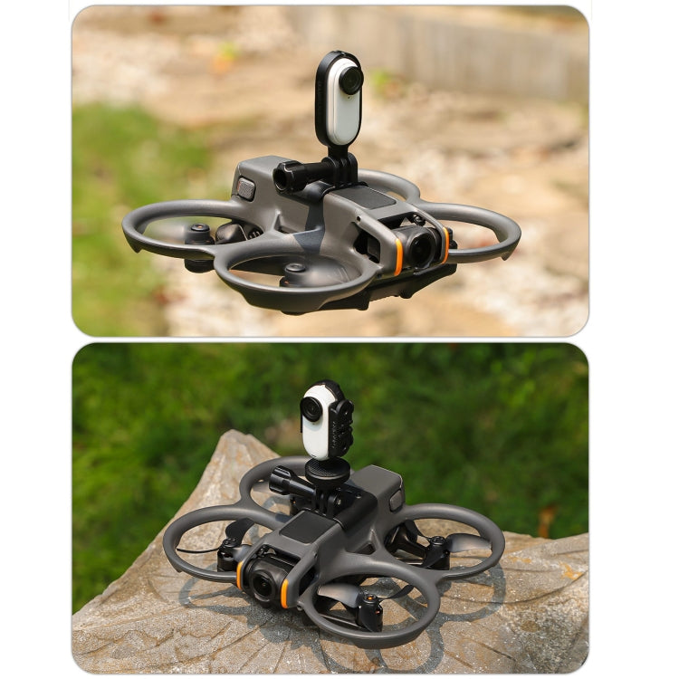 For DJI Avata 2 Sunnylife Action Camera Holder Mount Drone Light Bracket (Black) - Mount & Holder by Sunnylife | Online Shopping South Africa | PMC TechLife | Buy Now Pay Later Mobicred