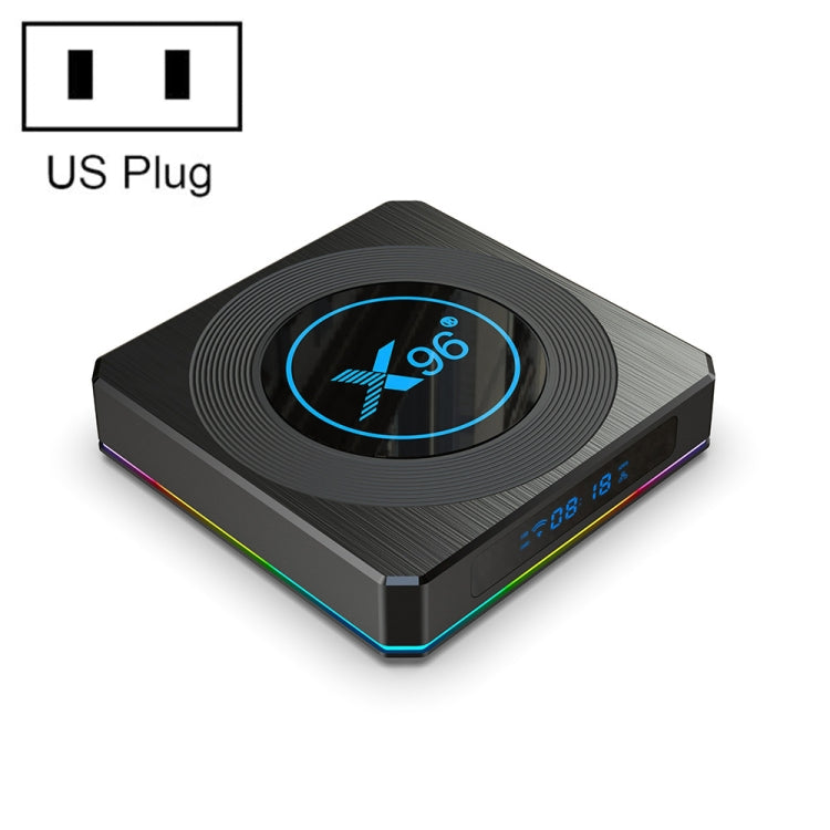 X96 X4 8K Smart TV BOX Android 11.0 Media Player with Remote Control, Amlogic S905X4 Quad Core ARM Cortex A55, RAM: 4GB, ROM: 32GB, Support 100M, Dual Band WiFi, Bluetooth, US Plug - Amlogic S905 by PMC Jewellery | Online Shopping South Africa | PMC Jewellery | Buy Now Pay Later Mobicred