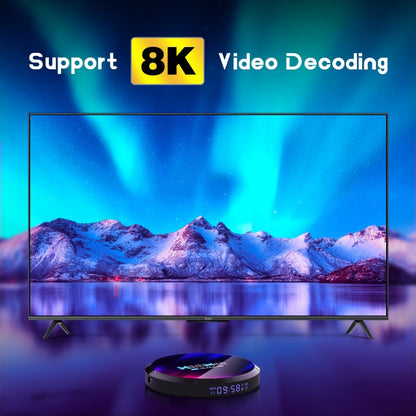 H96 Max 8K Ultra HD Smart TV Box Android 13.0 Media Player with Remote Control, RK3528 Quad-Core, 4GB+64GB(US Plug) - RK3318 by PMC Jewellery | Online Shopping South Africa | PMC Jewellery | Buy Now Pay Later Mobicred