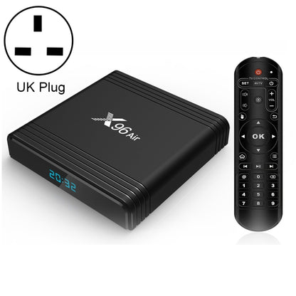 X96 Air 8K Smart TV BOX Android 9.0 Media Player with Remote Control, Quad-core Amlogic S905X3, RAM: 4GB, ROM: 64GB, Dual Band WiFi, Bluetooth, UK Plug - Amlogic S905 by PMC Jewellery | Online Shopping South Africa | PMC Jewellery | Buy Now Pay Later Mobicred