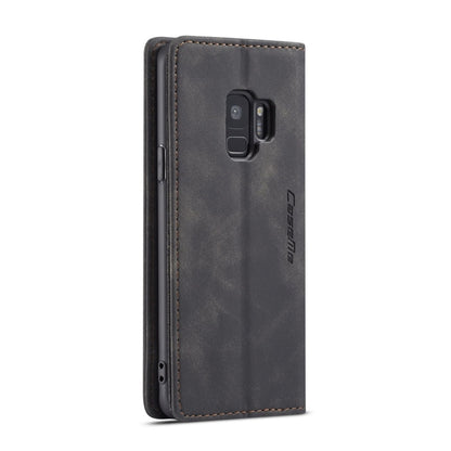 CaseMe-013 Multifunctional Retro Frosted Horizontal Flip Leather Case with Card Slot & Holder & Wallet for Galaxy S9(Black) - Galaxy Phone Cases by CaseMe | Online Shopping South Africa | PMC Jewellery | Buy Now Pay Later Mobicred