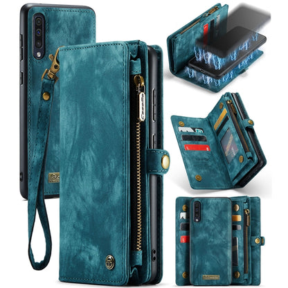 For Samsung Galaxy A70 CaseMe-008 Detachable Multifunctional Flip Leather Phone Case(Blue) - Galaxy Phone Cases by CaseMe | Online Shopping South Africa | PMC Jewellery | Buy Now Pay Later Mobicred