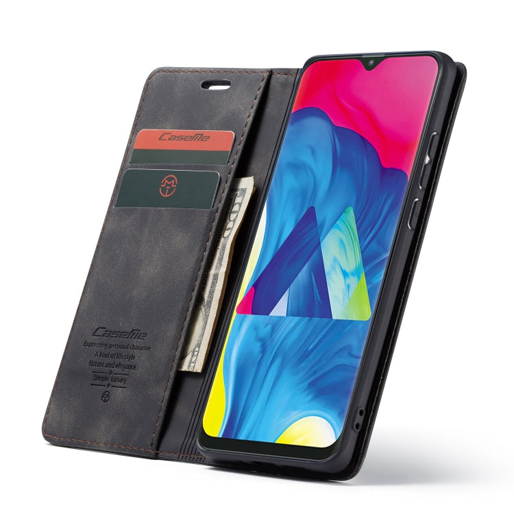 CaseMe-013 Multifunctional Horizontal Flip Leather Case with Card Slot & Holder for Galaxy M10(Black) - Galaxy Phone Cases by CaseMe | Online Shopping South Africa | PMC Jewellery | Buy Now Pay Later Mobicred