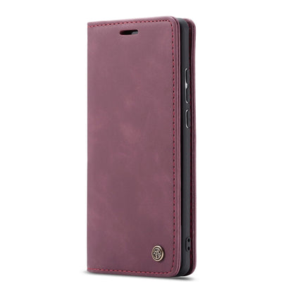 CaseMe-013 Multifunctional Horizontal Flip Leather Case with Card Slot & Holder for Galaxy M10(Wine Red) - Galaxy Phone Cases by CaseMe | Online Shopping South Africa | PMC Jewellery | Buy Now Pay Later Mobicred