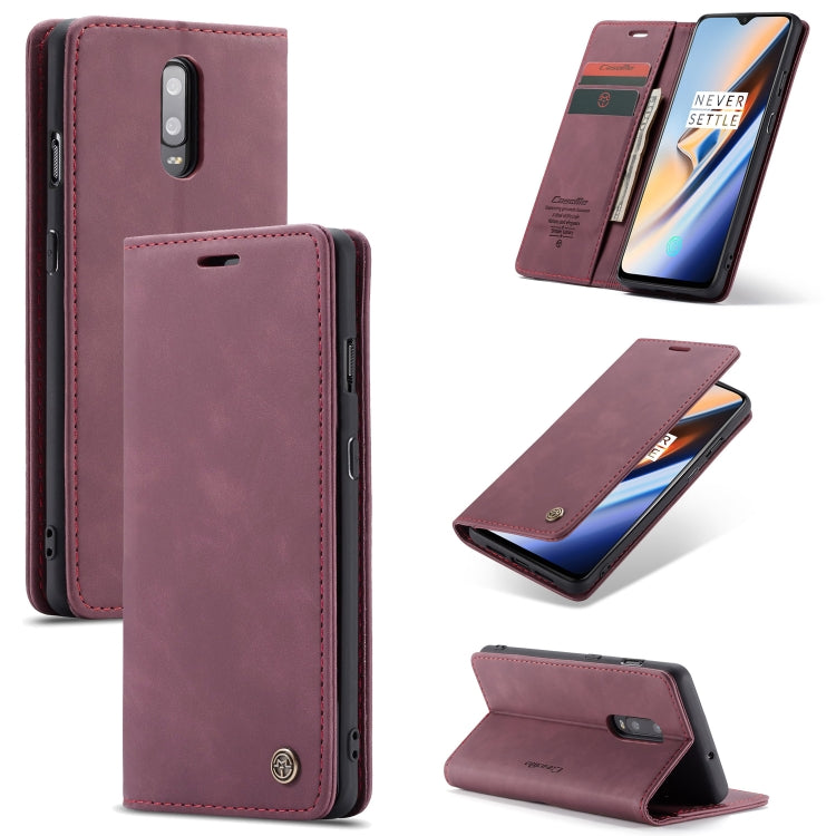 CaseMe-013 Multifunctional Horizontal Flip Leather Case with Card Slot & Holder for Xiaomi 9(Wine Red) - Xiaomi Cases by CaseMe | Online Shopping South Africa | PMC Jewellery | Buy Now Pay Later Mobicred