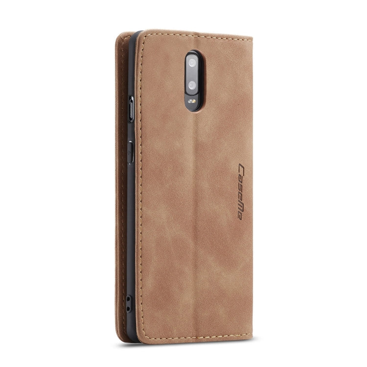 CaseMe-013 Multi-functional Retro Frosted Horizontal Flip Leather Case with Card Slot & Holder & Wallet For OnePlus 7(Brown) - OnePlus Cases by CaseMe | Online Shopping South Africa | PMC Jewellery | Buy Now Pay Later Mobicred