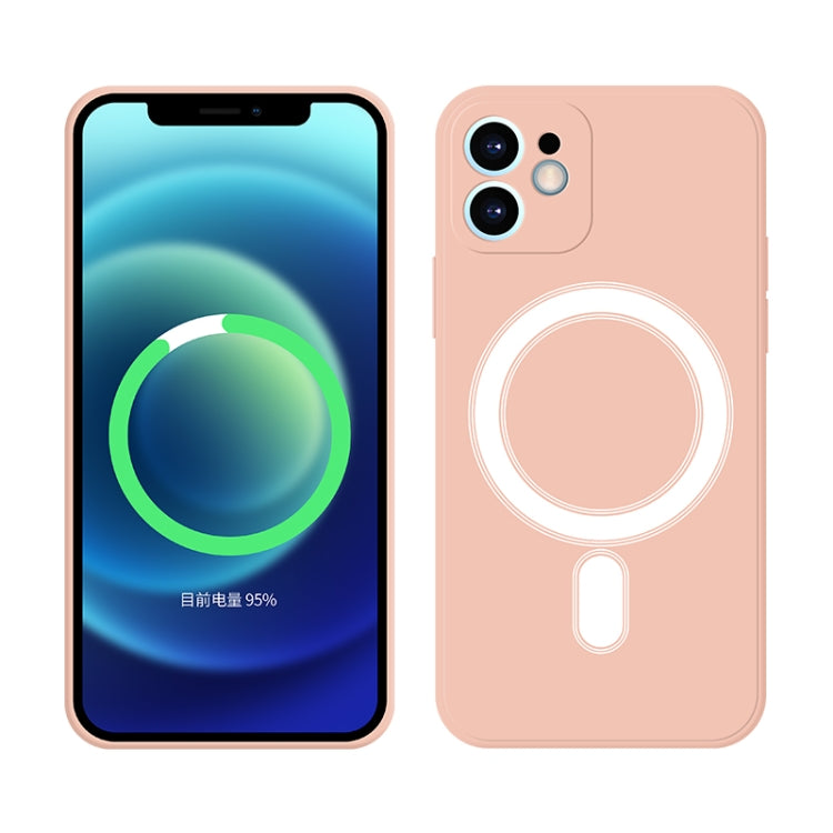 For iPhone 11 Pro Silicone Full Coverage Shockproof Magsafe Case (Pink) - iPhone 11 Pro Cases by PMC TechLife | Online Shopping South Africa | PMC TechLife