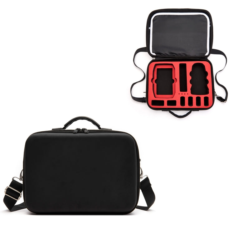 Multi-function PU Shoulder Storage Bag Suitcase with Baffle For DJI Mavic Mini 2(Red Liner) - Carry Cases & Bags by PMC TechLife | Online Shopping South Africa | PMC TechLife | Buy Now Pay Later Mobicred