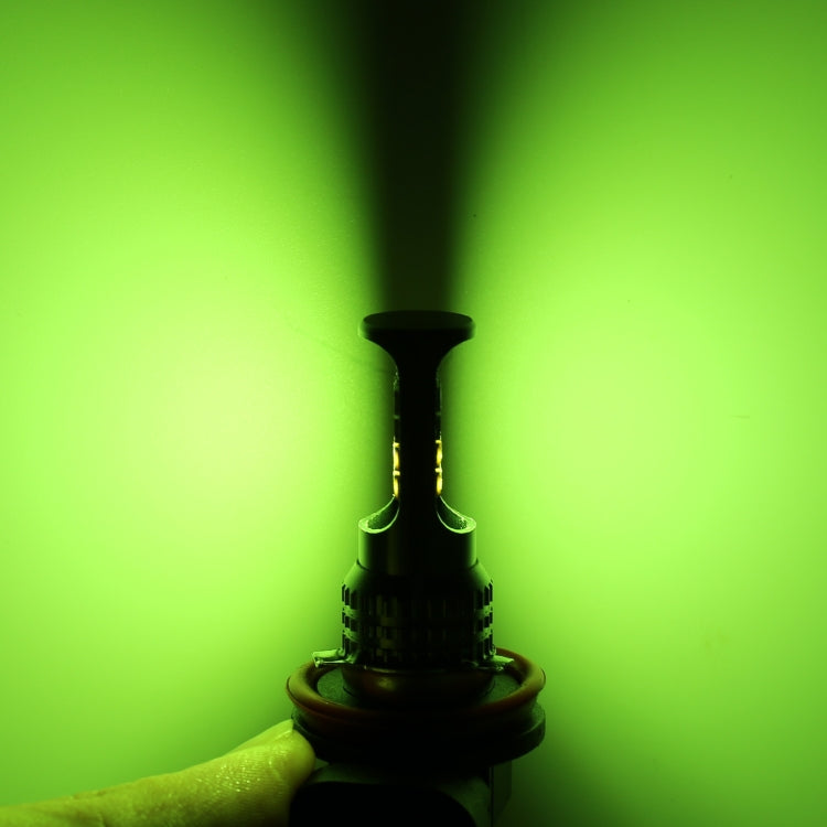 H11 2 PCS DC12-24V / 10.5W Car Fog Lights with 24LEDs SMD-3030 & Constant Current, Box Packaging(Lime Light) - free shipping - PMC TechLife - Order now!