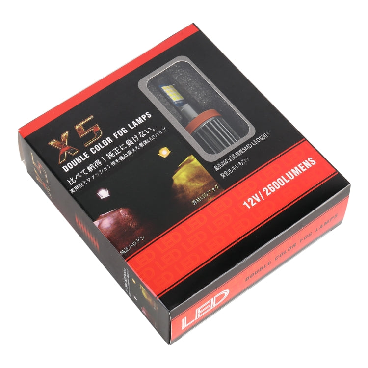 H11 2 PCS DC12-24V / 10.5W Car Fog Lights with 24LEDs SMD-3030 & Constant Current, Box Packaging(Lime Light) - free shipping - PMC TechLife - Order now!