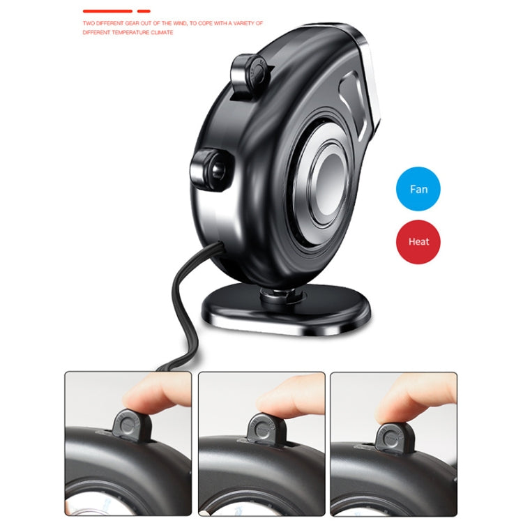 Portable Car Dashboard Electric Heater Winter Defroster, Voltage:12V(Black) - Heating & Fans by PMC TechLife | Online Shopping South Africa | PMC TechLife | Buy Now Pay Later Mobicred